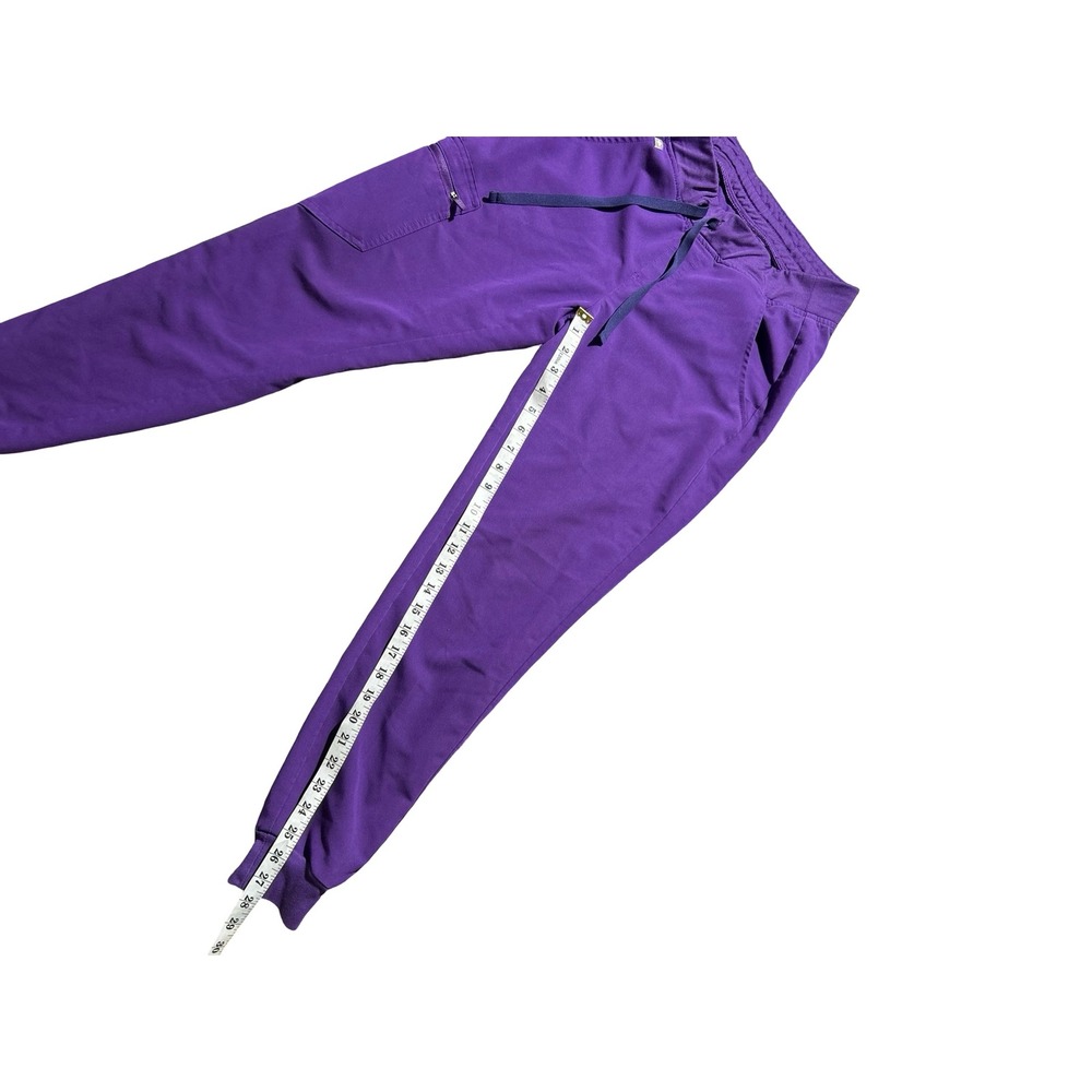 FIGS Technical Collection Purple Scrub Jogger Pants Womens Small Cargo Pocket - Picture 7 of 7